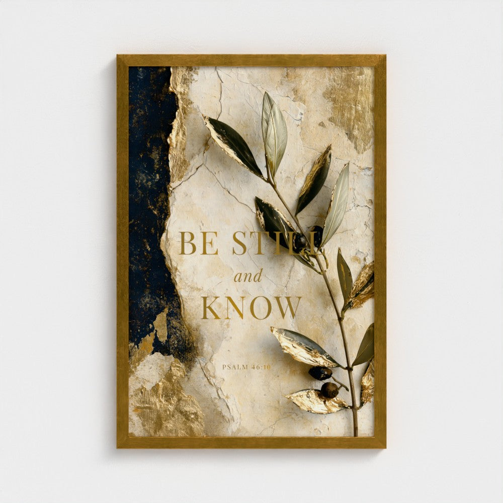 BE STILL and KNOW – Psalm 46:10 | Christian Wall Art