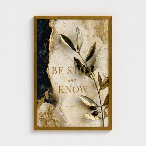 BE STILL and KNOW – Psalm 46:10 | Christian Wall Art