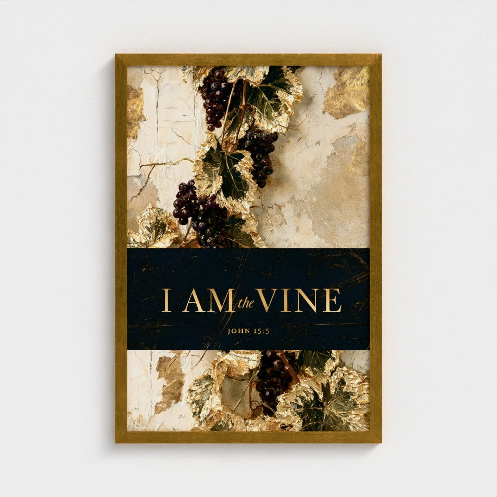 I AM the VINE – John 15:5 | Christian Wall Art