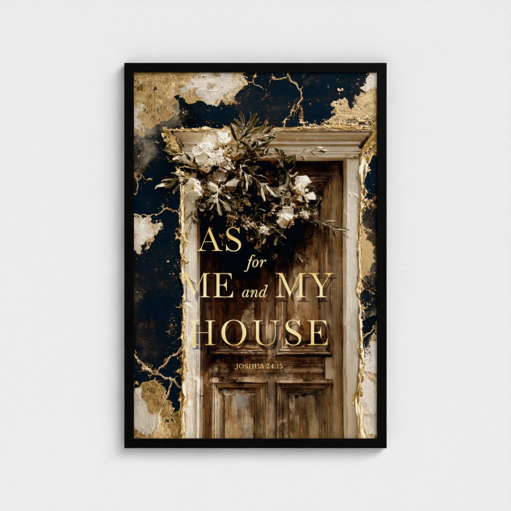 AS for ME and MY HOUSE – Joshua 24:15 | Christian Wall Art