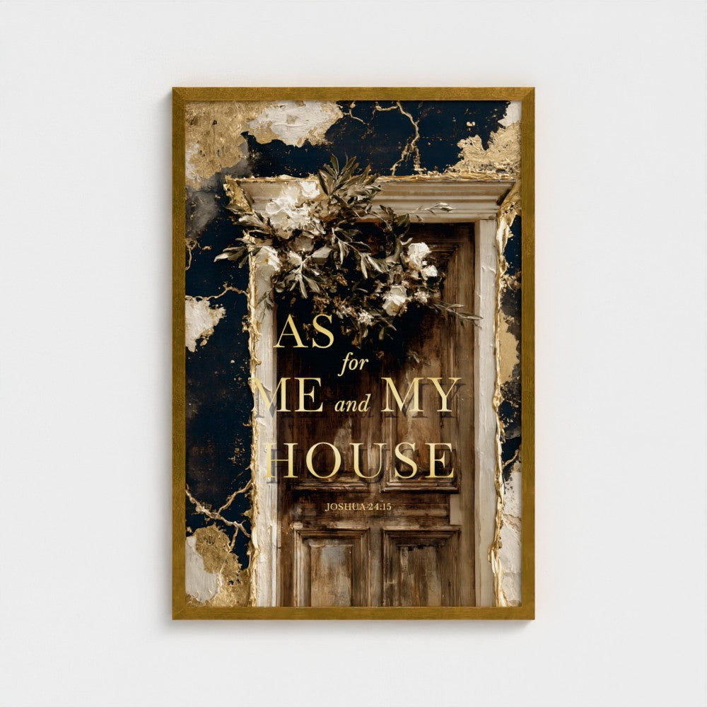 AS for ME and MY HOUSE – Joshua 24:15 | Christian Wall Art