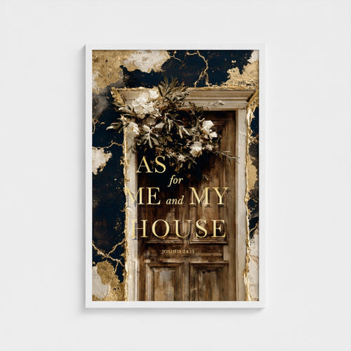 AS for ME and MY HOUSE – Joshua 24:15 | Christian Wall Art