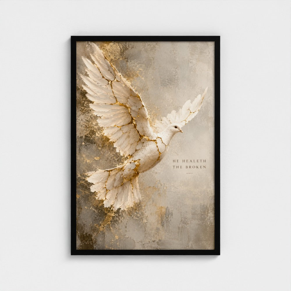 HE HEALETH the BROKEN – Psalm 147:3 | Christian Wall Art