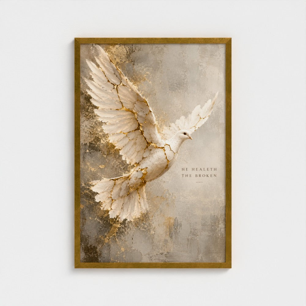 HE HEALETH the BROKEN – Psalm 147:3 | Christian Wall Art