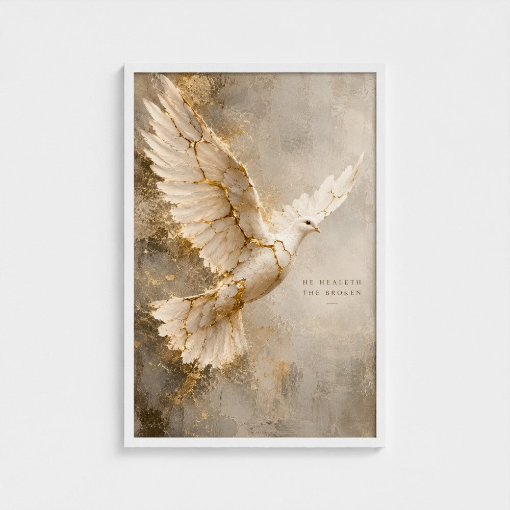HE HEALETH the BROKEN – Psalm 147:3 | Christian Wall Art
