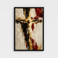 The CROSS – Abstract Crucifixion Painting | Christian Wall Art