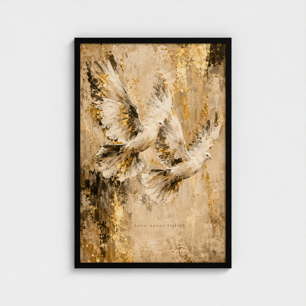 LOVE never FAILETH – 1 Corinthians 13:8 | Christian Wall Art