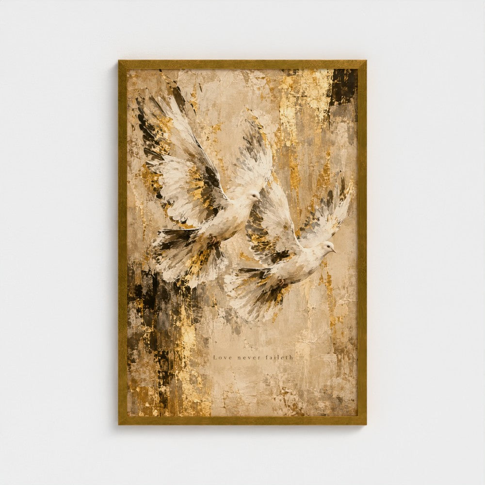 LOVE never FAILETH – 1 Corinthians 13:8 | Christian Wall Art