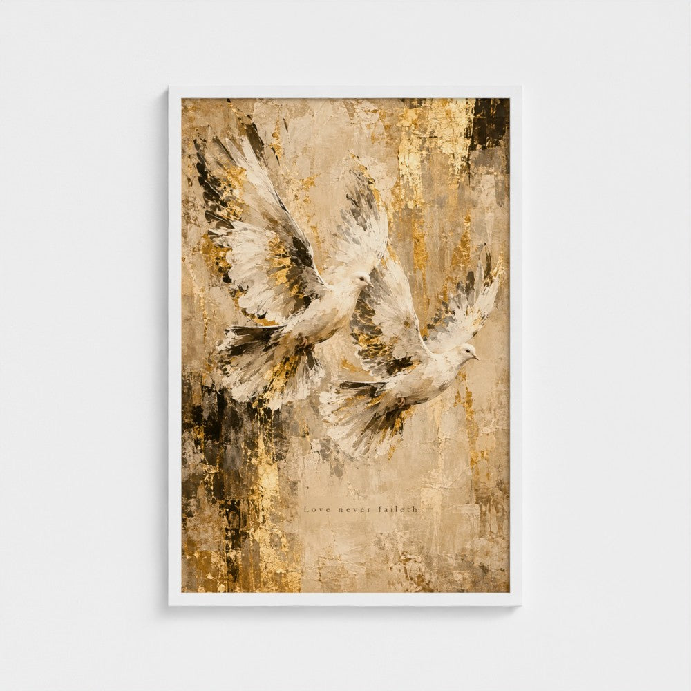 LOVE never FAILETH – 1 Corinthians 13:8 | Christian Wall Art