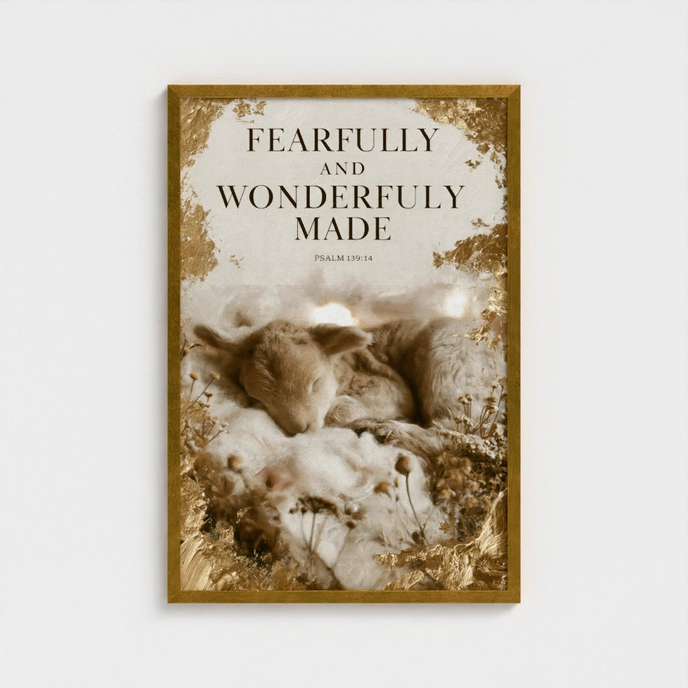 FEARFULLY and WONDERFULLY MADE – Psalm 139:14 | Christian Wall Art