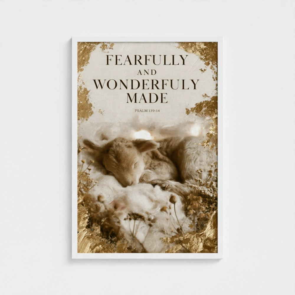 FEARFULLY and WONDERFULLY MADE – Psalm 139:14 | Christian Wall Art