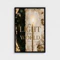 The LIGHT of the WORLD – John 8:12 | Christian Wall Art