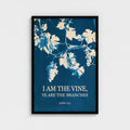 I AM the VINE (Blue Edition) – John 15:5 | Christian Wall Art